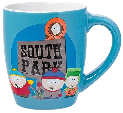 Silver Buffalo South Park Kids and Logo Jumbo Tasse incurvée en céramique, 750 ml