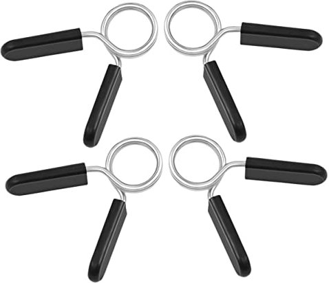 Garneck Langhantelklemmen Federklammern Aus Stahl 25mm Verschlusskragen Für Gewichtsstangen Federverschlüsse Für Langhantel Training Fitness