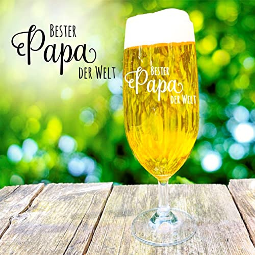 Bierglas Papa personalisiertes Geschenk Pilstulpe