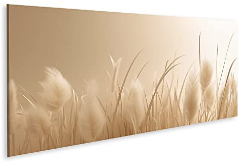 islandburner Prime Bild auf Leinwand Pampasgras Minimalist Pampasgras Minimalist Leinwandbilder Poster Wandbild Bilder