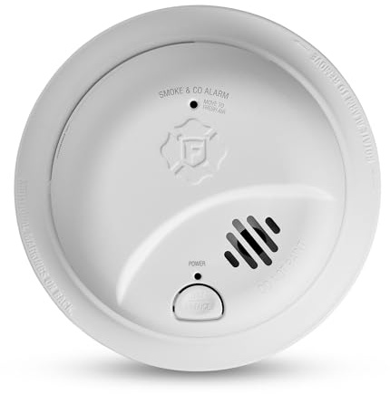 First Alert BRK SMICO110, 10-Year Battery Combination Smoke & Carbon Monoxide Alarm, 1-Pack