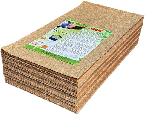 S&X Bird Cage Liners 17 x 11in, 120-Pack, Disposable Gravel Paper Sheets