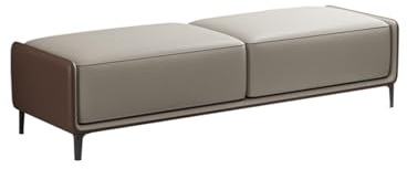 Bettbank Moderne Bettbank, Schuhbank aus Leder for den Eingangsbereich, gepolsterte Aufbewahrungsbank, for Schlafzimmer, Wohnzimmer, Ankleidezimmer zur Mehrzwecknutzung Polsterbank ( Color : 03 , Size