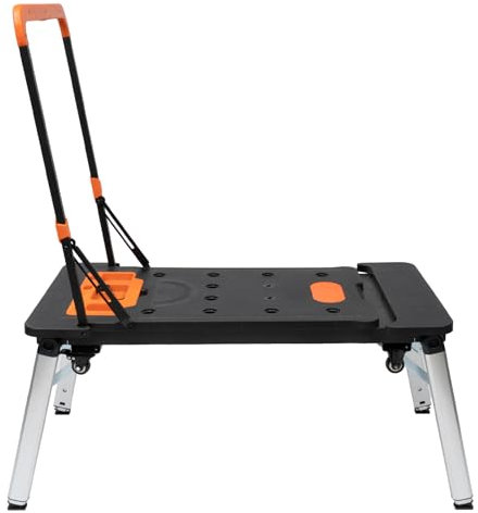 Faltbar 7-in-1 Mobile Werkbank Einem Haushalt & DIY-Arbeitsplatz Werk-und Spanntisch-150-250 kgs Tragkraft-Große Arbeitsfläche Klappbar Vielseitig DIY-Arbeitsplatz