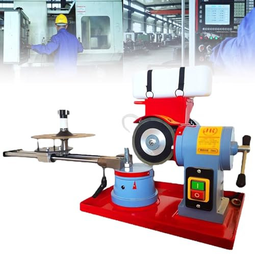 Carbide Tipped Saw Blades Sharpener - 2850 RPM Rotary Angle Mill Grinding Machine for Electric Saw Blade with Water Tank