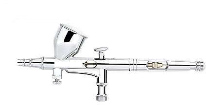 Paint Spray Gun, 0.2/0.3/0.5mm Dual-Action Airbrush Nozzle Needle 9cc Feed Spray Gun Set for Model Cake Nail Art Car Painting(NT-180T)