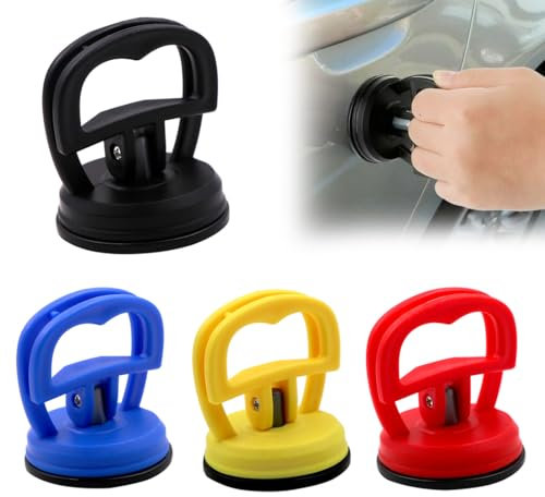 Saugnäpfe 4 Stück, Dent Abzieher,Dellen Saugnapf, Heavy Duty Saugheber, Vakuum Saugnapf Saug Heber für Auto Dellen, Handy, Glasscheiben, Laptop, Hochleistungssaugnäpfe Plattenheber Kleine Saugnäpfe
