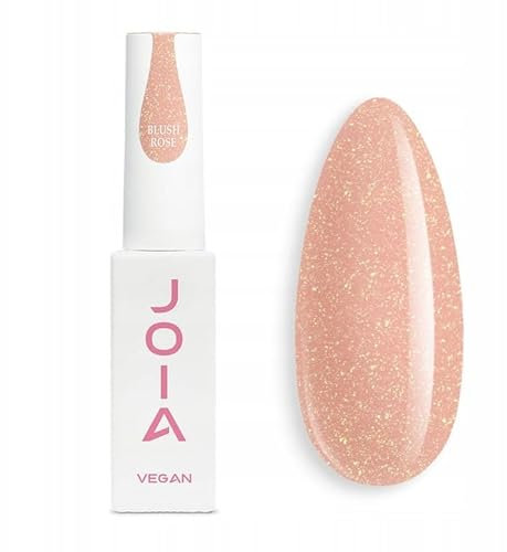 JOIA Vegan Base Coat UV/LED Nagellack Gel für Nagelstudio DIY Home BB cream Blush Rose Pink-Nackt Mit Glitzer 8 ml