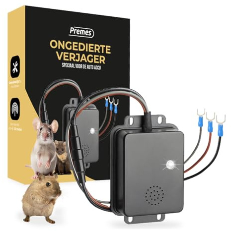 Premes - Dissuasore per martore - Connettore a batteria - Interno ed esterno - Auto - Auto - Martora - Dissuasore per martore - Anti Martora