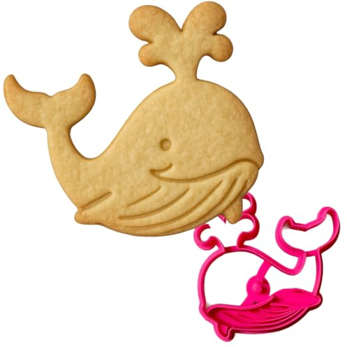 Tagliabiscotti Balena 10,8x9 cm – Stampo 3D in PLA per Biscotti Creativi a Tema Marino – Handmade da Instile3D