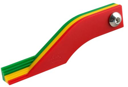 Tabanzhe 1PC Brake Pad Thickness Gauge–Colour Coded Measuring Ruler Tool Set for Car,Motorcycle,Disc and Drum Brake Pad Inspection Universal Fit,Quick Read