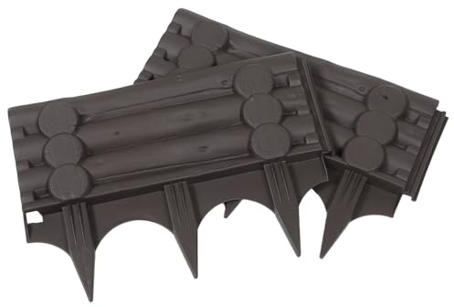 Milisten 2pièces Clôture De Jardin Extérieure Plastique pour Massif De Fleurs Clôture Agricole avec Insert Bordure De Jardin pour Allée Ou Patio Installation sans Outil