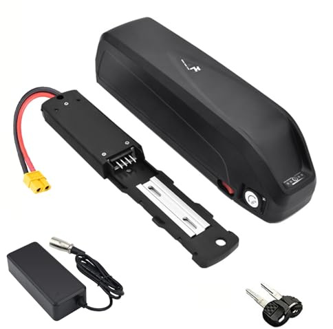 HJGHY Lithium-Ionen-Akku 48 V 17 Ah Unterrohr-Akku 36 V 10,4 Ah Austauschbare Akkus 52 V 15 Ah Einrad-Akkus für 370 W-800 W Motor-Kits mit Ladegerät,Plug2 48v16ah