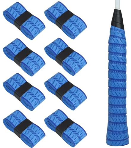 Bcautay 8 Stück Griffband Tennisschläger, Rutschfestes Griffband Badmintonschläger für TennisschläGer Badminton SchläGer Golfstange Squash Schläger