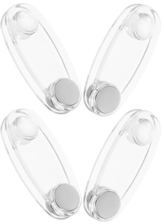 VALICLUD 4 Piezas Tensor para Cordón de Persiana Vertical Transparente Acrílico, Peso de Cable de Repuesto para Persianas Enrollables, Mango de Seguridad para Cortinas en Hogar y Oficina