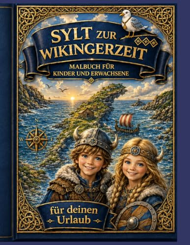 Sylt zur Wikingerzeit: – Das große Malbuch für Kinder und Erwachsene (Die Malbücher von Sylt)