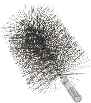 ARTSEWPLY Spazzola per Canna Fumaria in Acciaio Inossidabile da 100 Mm, Scovolino Rigido per Pulizia Profonda di Tubi Stufa a Legna e Pellet, Accessorio per Manutenzione Caminetti Domestici