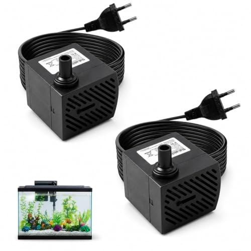 2 Piezas Mini Bomba de Agua Bomba Sumergible 3 W 180 L/H