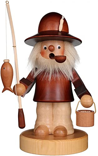 Räuchermännchen Angler natur - 20 cm