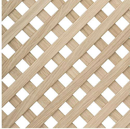 Griglia Decorativa 1150 x 550 x 4 mm Rovere massiccio per Riempimento Porte Interne Divisorio Elementi per Soffitto di