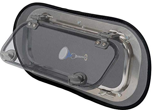WaterlineDesign Bullaugen-Moskitonetz für Boote – Magnetischer Insektenschutz für Bootfenster (2er Pack)