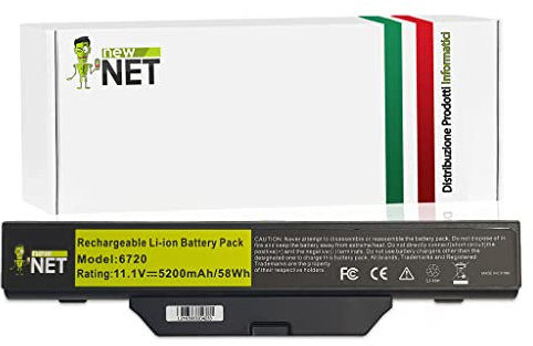 New Net - Batteria HSTNN-IB51 Compatibile con Notebook HP Compaq 550 610 615 6720 6720S 6730 6730S 6735S 6810 6820 6820S 6830 6830S [5200mAh]