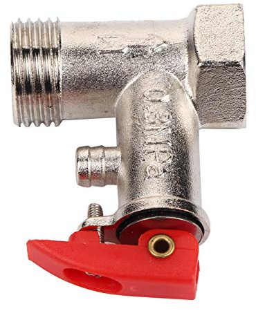 Mumusuki Electric Water Heater 0.8Mpa Safety Valve Brass Pressure Relief Electric Water Heater Kitchen Safety Valve