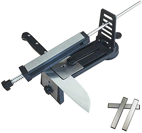 WPHH Affilacoltelli, Pietra per Affilare Diamante Ad Angolo Fisso da Cucina, Affilatrice Professionale per Forbici per Uso Domestico con 3 Affilatrici Diamantate