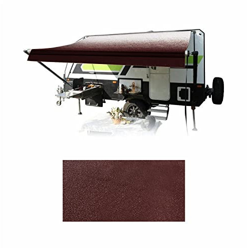 HITORHIKE Wohnmobil-Markisenstoff, Ersatzteil, Standardqualität, Premium-Vinyl, 1000D, universelle Passform, 30.5, verstärkter Wohnmobil-Markisen-Ersatzstoff (33 cm (Stoff 30.5 cm), Burgunderrot) )