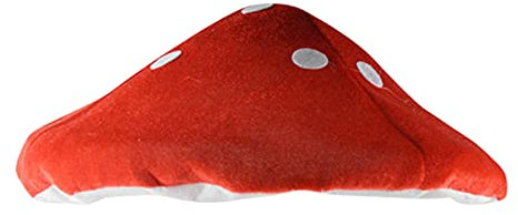 Herbests Lustige Karikatur Tiermütze Lange Tentakel Großen Augen Bunt Hut Unisex Erwachsene Cosplay Halloween Mottoparty Karneval Kostüme Requisiten Kopfbedeckung für Damen Herren Roter Pilz