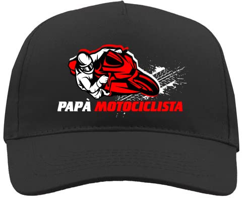 Generico Casquette papa motard gadgets cadeau vêtements pour homme – chapeau papa, Papa motard, Taille Unique