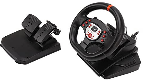Fdit Game Racing Wheels, Volant pour PC Game Racing Wheels avec Pédales pour 360 PC pour pour Switch