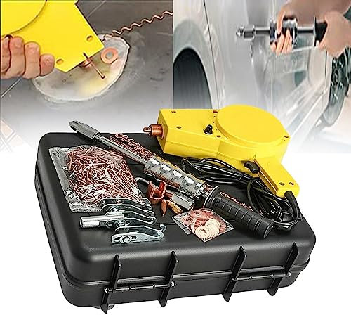 Reparación de abolladuras de soldador de pernos de 800VA, perno de soldador por puntos, kit de extractor de abolladuras de pistola de pernos con accesorios completos, para reparación de carrocerías