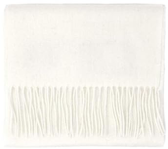 Ailan Stilvoller und warmer Damen Winterschal aus Wolle und einfarbig, weich und bequem, einfarbig, Schals aus Lammwolle, Beige