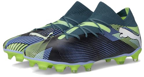 Puma Crampons de Football pour Homme Future 7 Match Firm Ground/Artificial Ground, Gray Skies-Puma White-Fizzy Apple, 44.5 EU