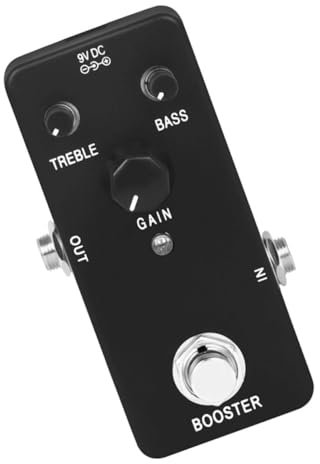 ibasenice Electric Guitar Booster Effector High for Enhanced for Musicians and Performers Versatile Use Guitar and Bass Quality Shell Design