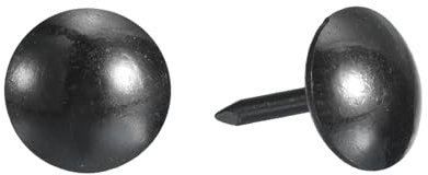 sourcing map Polsternägel, Nägel, Möbel, 9 x 13 mm, aus Karbonstahl, für Zuhause, Sofa, DIY, dekorative Nagelköpfe, Nägel, Schwarz, 150 Stück