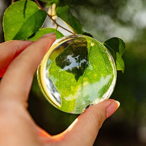 K9 Crystal Dome Magnifier Glass Paperweights for Home Decor, Reading Newspapers (4X60-A)