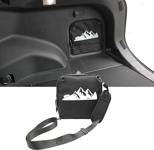 TulinTulin Trunk Organizer Storage Multipurpose Spare Car Cross-body Bags For Toyota 2019 2020 2021 2022 2023 2024 2025 Black, 1 pc