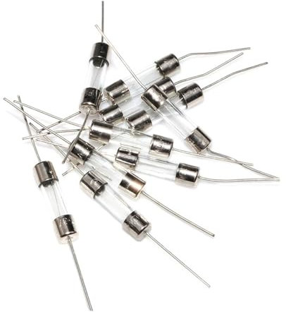 DAISHUJIE sicherungen 20 Stück 5 x 20 mm gerader Stift, flinke Glassicherung, 5 x 20 mm, 250 V, 0,1 A, 0,5 A, 1 A, 2 A, 3 A, 3,15 A, 4 A, 5 A, 6 A, 8 A, 10 A, 12 A, 15 A(1A)