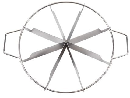 Cake Slicer, Round Cake Divider, Stainless Steel Cake Divider Cutter,Non Stick Round Pastry Cheese Pizza Cutting Press Tool with Side Handles for Precise,Baking Tools, Kitchen Utensils (8 Grid)