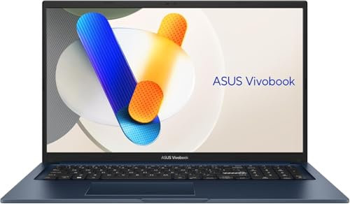 ASUS Vivobook 17 | Quiet Blue (X-Serie) | 17,3 FHD | Core i7 1355U | RAM: 40GB | SSD: 8TB | Windows 11 Pro | Office 2024 Pro #mit Notebooktasche