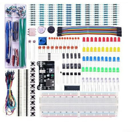 Innovative Basic Electronics Toolkit Featuring an Easy to Use 830 Connection Point Breadboard System