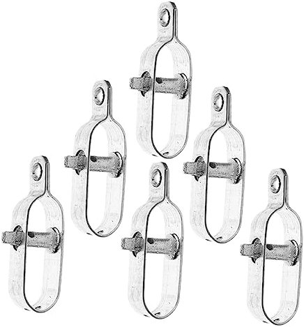 ifundom 6 Pezzi Tendifilo Tenditore Pesante Tenditore della Fune Tenditore da Giardino Cavo Tenditore del Filo di Recinzione Tenditore per Fune Tenditore di Corda Acciaio A3