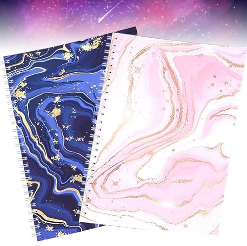 BetterJonny - Álbum de recortes de pegatinas en blanco, 2 unidades, tamaño A5, álbum de pegatinas en blanco, reutilizable, para coleccionar pegatinas para niños, 64 hojas/128 páginas