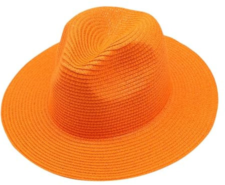 NaLatia Damen Panama Sonnenhut mit dünnem Hutband, Strohhut, Schlapphut, Sommerhut, Fedora Hut 2025 Neu