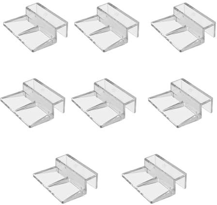 HOOLRZI Rahmenlose Aquarium-Deckel-Clips, einfache Installation, Acryl, für Aquarien, Abdeckungen, Halterungen, 8 Stück