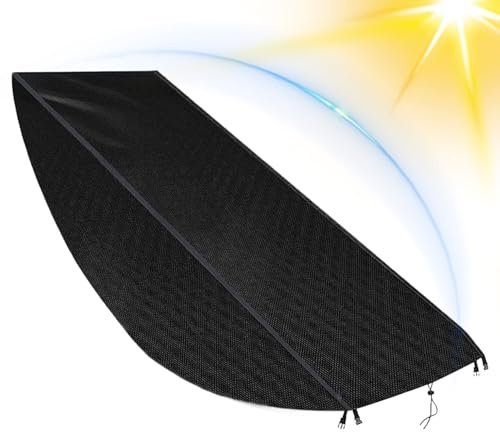 Housse de chaise longue – Housse de chaise de jardin, revêtement argenté 210D, imperméable, protection contre le soleil pour terrasse, jardin, pelouse, plage, relaxation