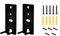 Soportes de montaje en pared de repuesto, 1 par de soportes de pared para altavoces negros, compatible con el sistema de entretenimiento doméstico Bose Lifestyle 650 700