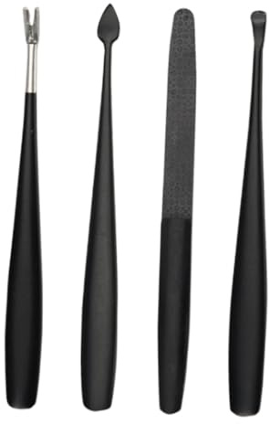 Cabilock Set D'outils de Manucure en Acier Inoxydable Multifonction, Léger et Compact, Limes à Ongles et Coupe-cuticules pour Usage à Domicile ou Salon